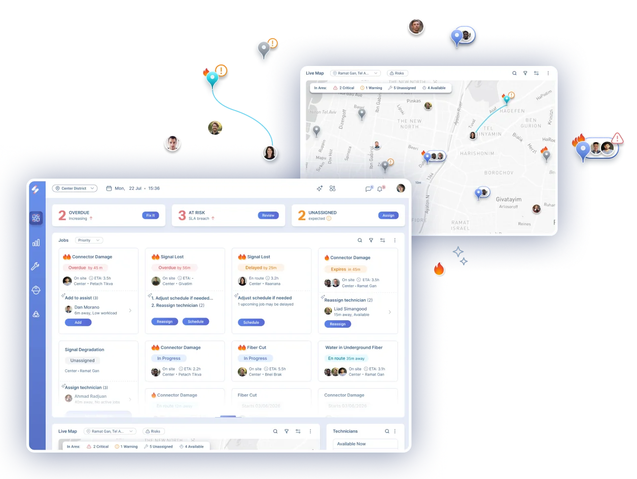 SyncOps - incident boards and live map